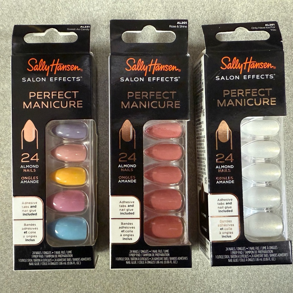 Sally Hansen Salon Effects Perfect Manicure Press-On Nails - Candy, Ice, Rose